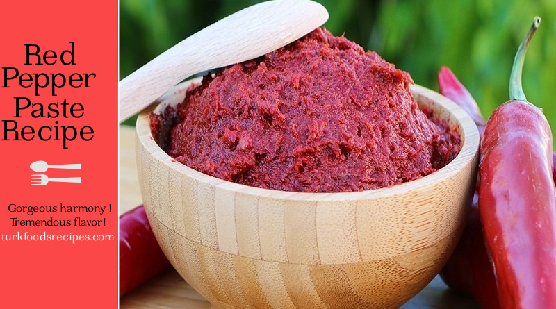 Practical Pepper Paste Recipe at Home. Turkish Red Pepper Paste Recipe