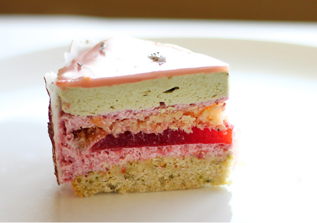Strawberry Peanut Coconut and Matcha Entremet Cake. Yummy Easy Entremet Cake. Easy entremet cake recipe How to make Entremet cake at home