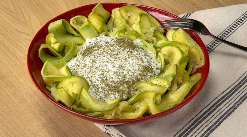 For Those on Diet : Zucchini Salad Recipe with Yoghurt