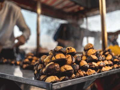 Roasted Chestnut Turkish Street Snacks Turkish Street Snacks
